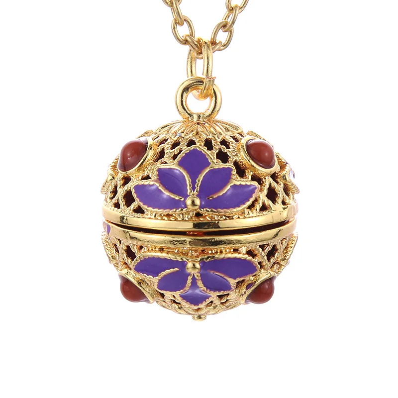 Ретро ароматерапия подвеска диффузор открытые медальоны картина маслом