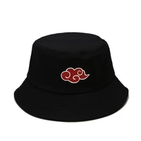 printed bucket hat red lucky cloud women men panama bucket cap flat visor fisherman hat travel sun hat