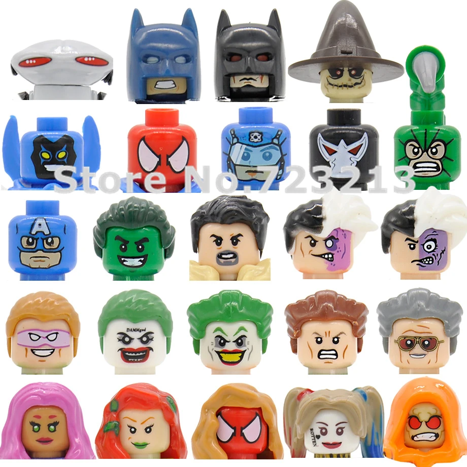 

Feleph Single POGO Comics Figure Head Cartoon Face Building Blocks Model Bricks Toys for Children PG8017 PG8018 PG8013