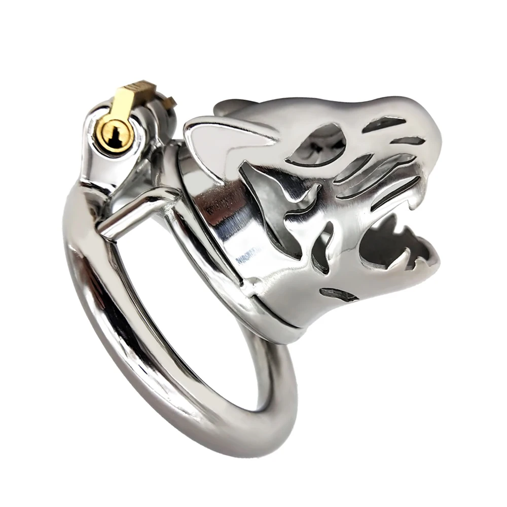 Новинка 2020 металлическая клетка верности для головы тигра секс игрушки мужчин