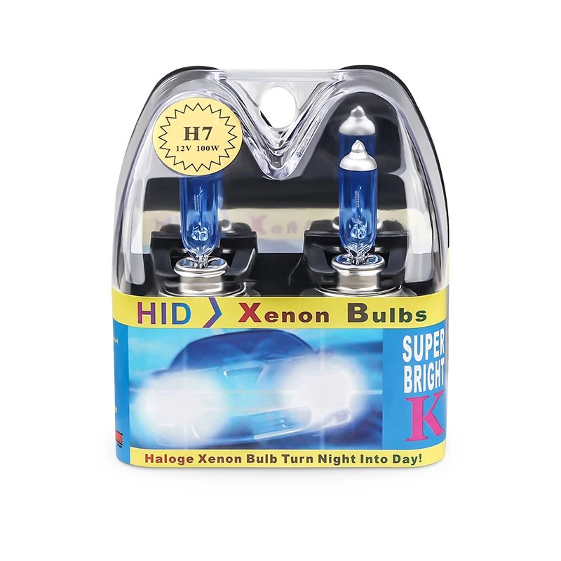 

H7 Галогенная лампа 12 В 6000 К Супер яркие белые лампы для автомобильных фар h7 55 Вт 100 Вт Галогенная лампа Автомобильные фары Сменная лампа
