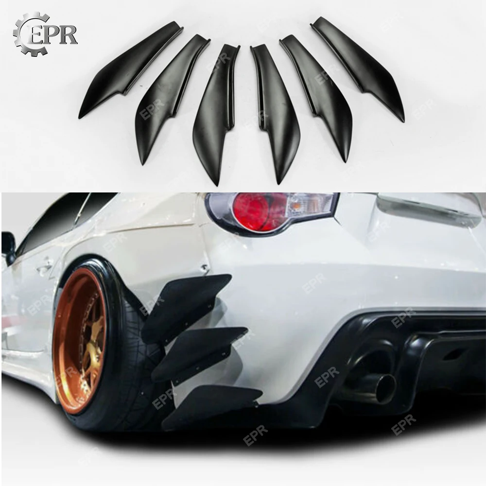 FRP Canard 6 шт. для BRZ FT86 GT86 FRS RB Style Ver 3 стекло/карбоновое волокно задний бампер