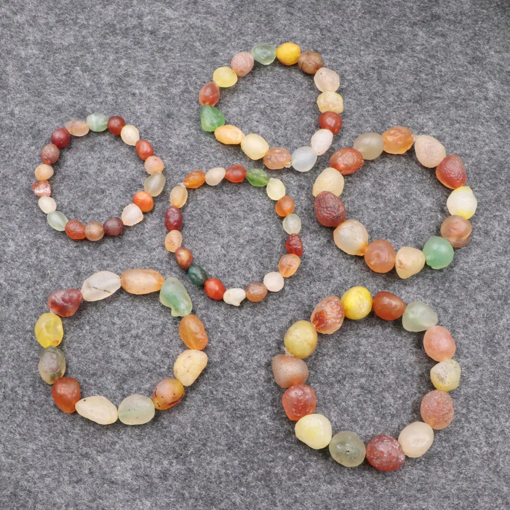 Песочный пустынный Гоби пляжные бусы браслет натуральные Агаты карамельного