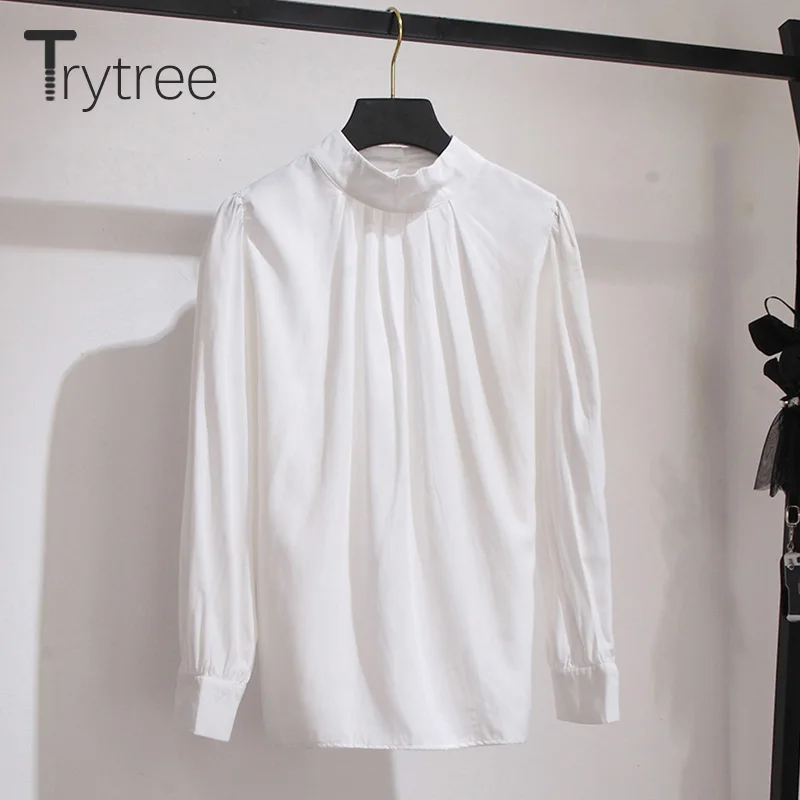 Trytree 2019 осенне-зимний комплект из двух предметов Повседневная водолазка белая