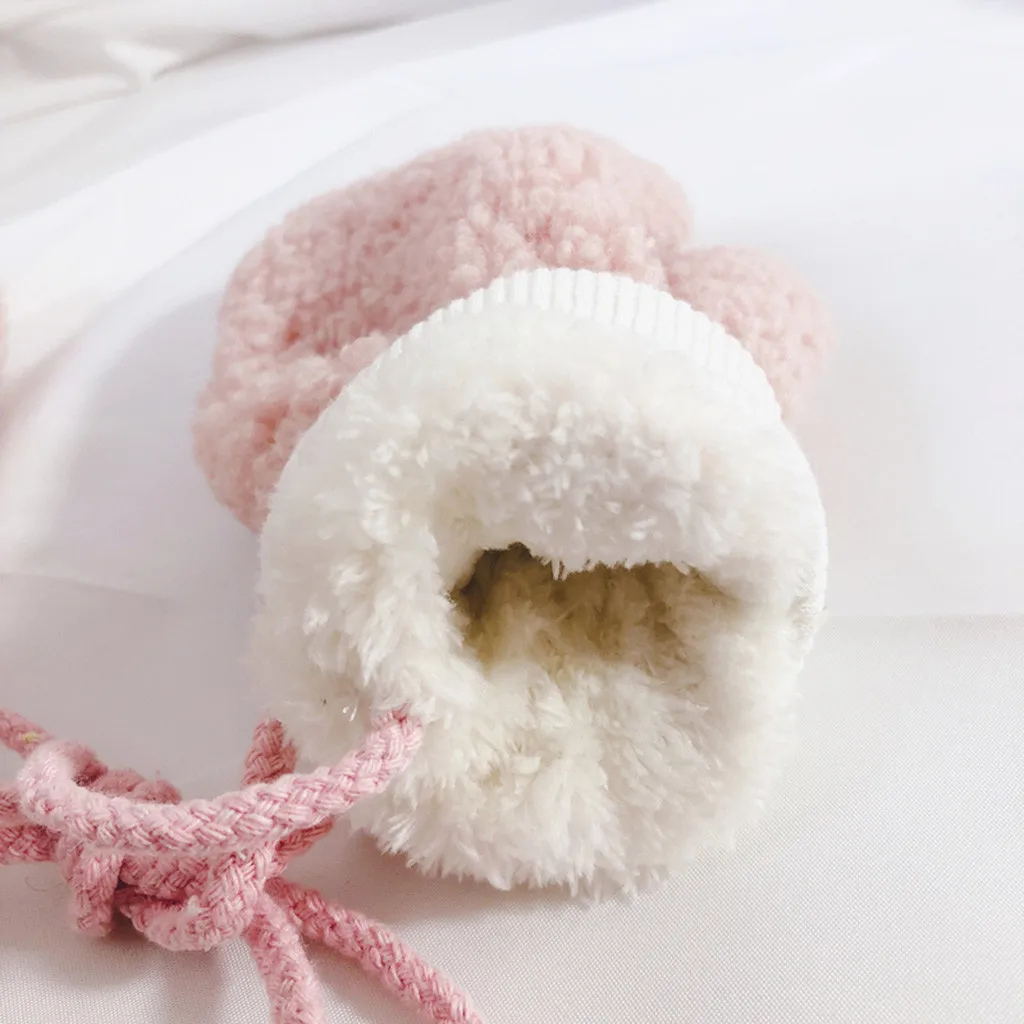 Toddler Baby Thicken Boys Girls Rope Full Finger Warm Knitted Mittens Gloves перчатки детские kids solid gloves baby | Детская