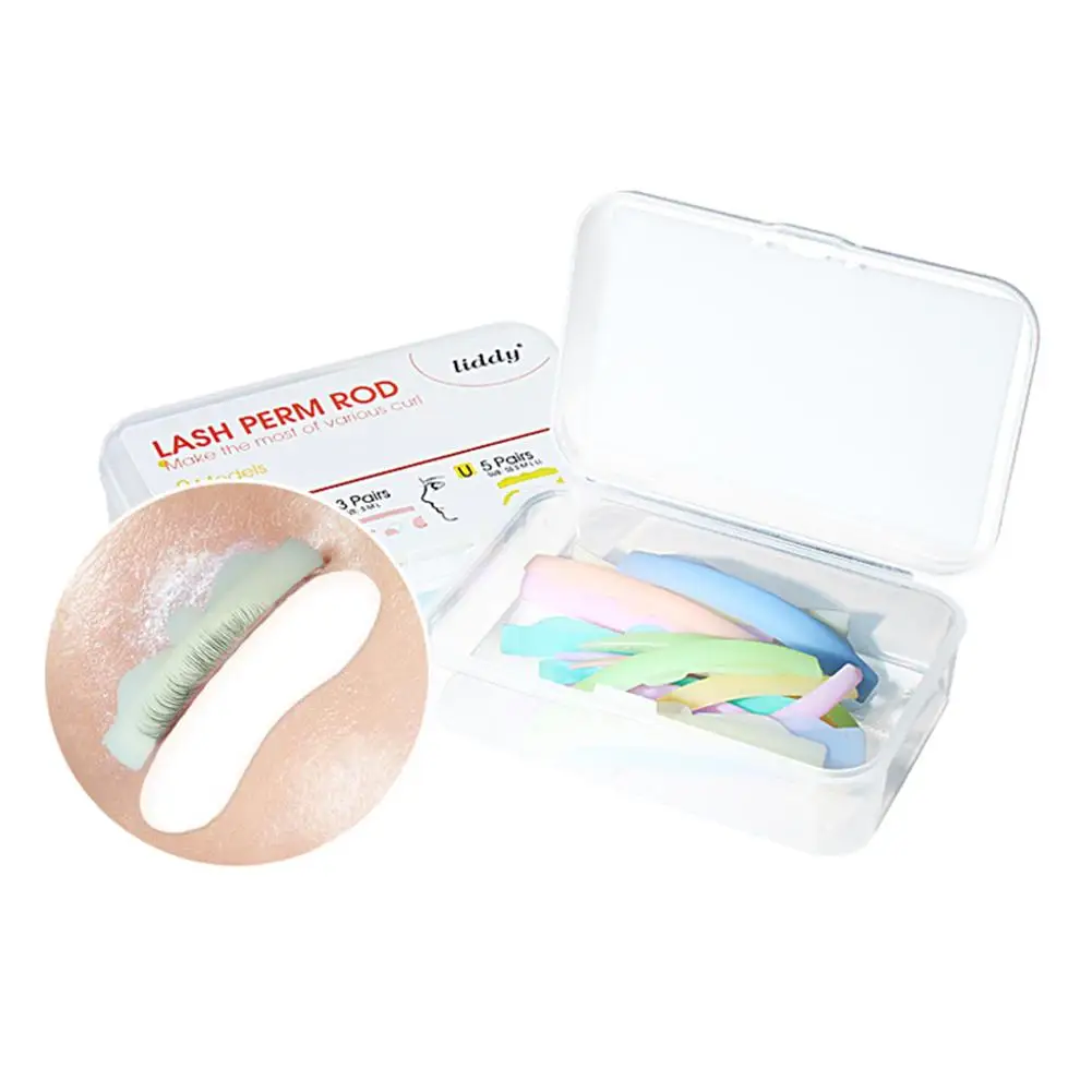 

8 Pairs Eyelash Perming Pad Silicone Eyelashes Perming Curler Reusable Lash Lift Shield Pads For Perfect Lasting Eyelash Lifting