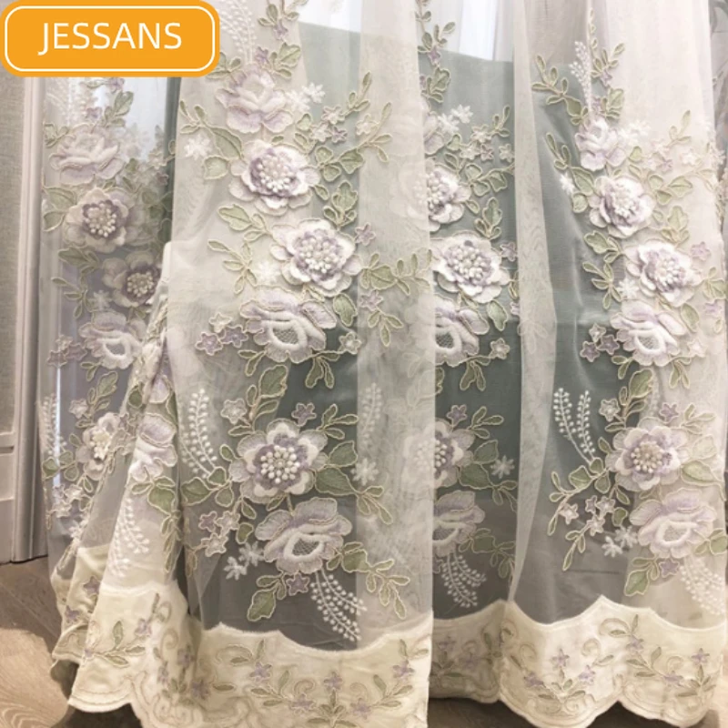 Китайские трехмерные занавески жаккардовые для гостиной спальни учебы