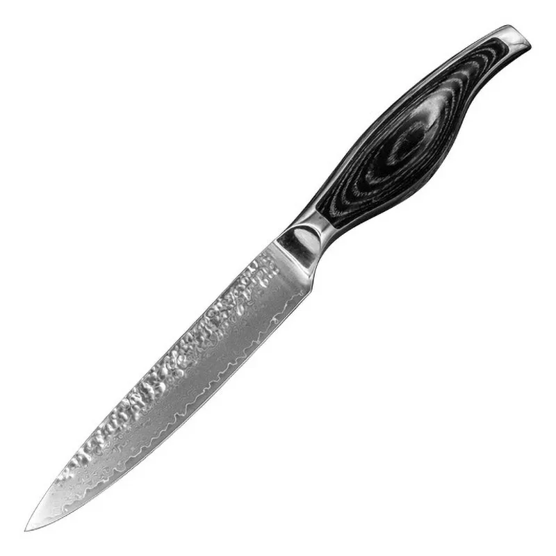 

5 Inch Barbecue Knives 67 Layers 9Cr18MoV Japanese Damascus Steel Anti-Stick Veins Cleaver Paring Peeling Utility Kitchen Knives
