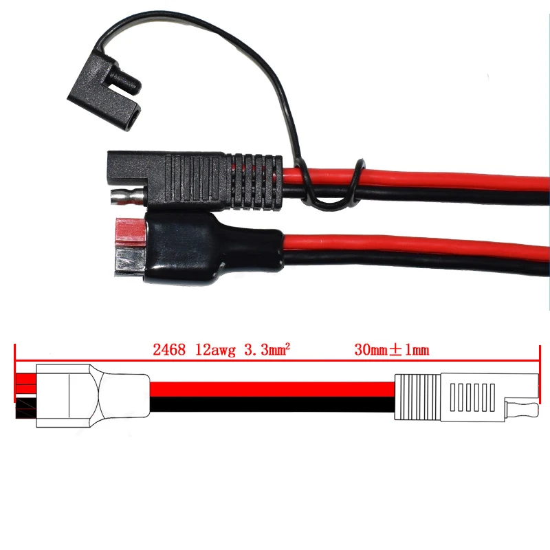 30 см SAE разъемы с Anderson Powerpole 30AMP 12AWG кабель|Кабели питания| |