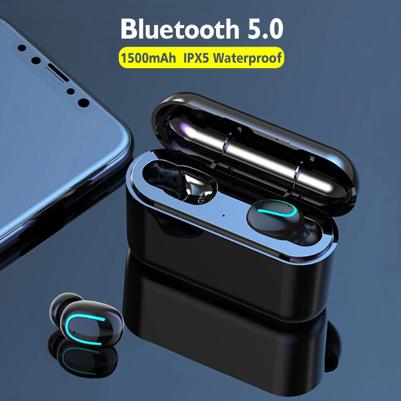HBQ TWS Bluetooth наушники V5.0 наушники Handsfree с IPX5 Водонепроницаемая стереогарнитура