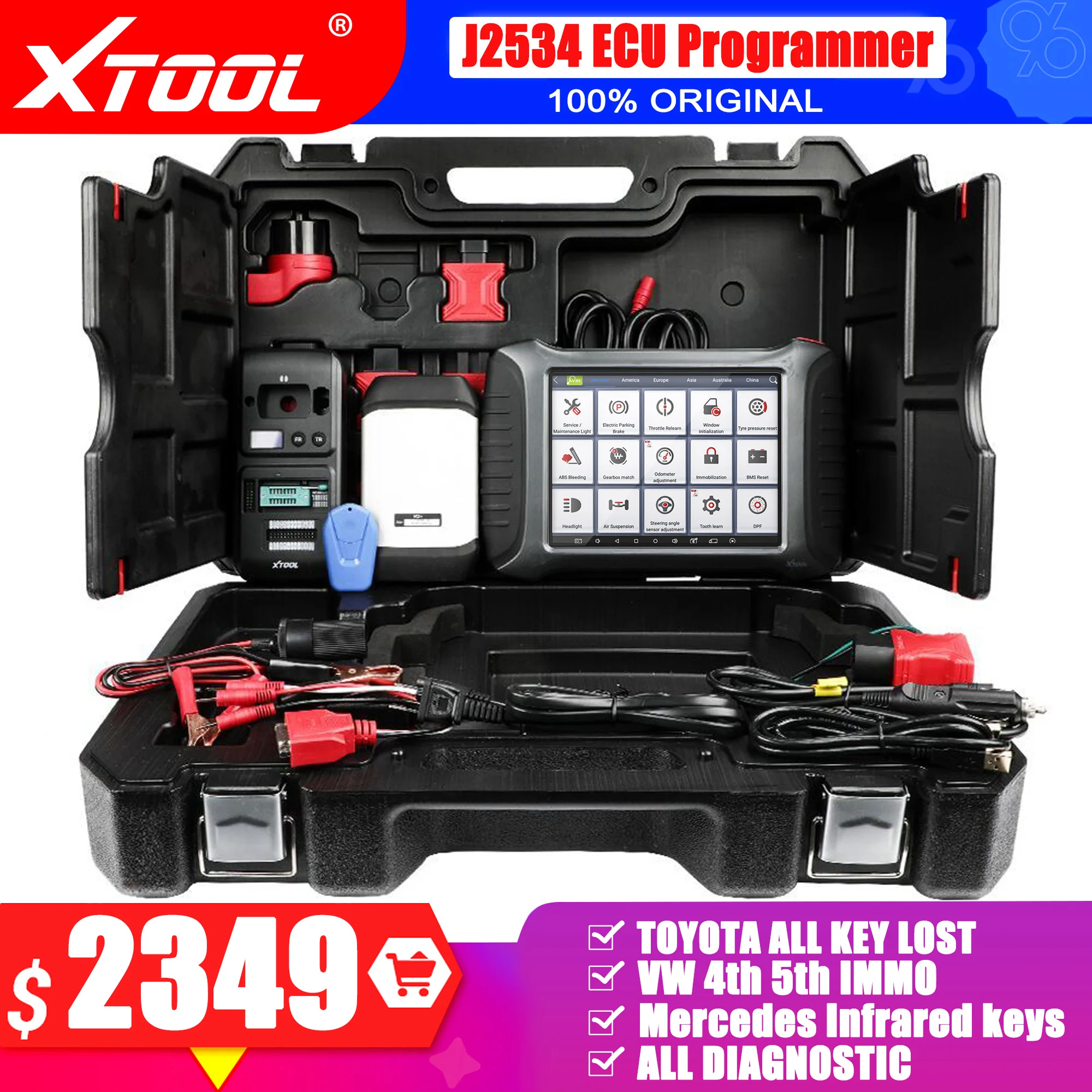 

Автомобильный диагностический сканер XTOOL A80pro Master с KC501 KS01 OBD2, VCI J2534 программатор ЭБУ, PK 908P, все Бесплатные обновления онлайн