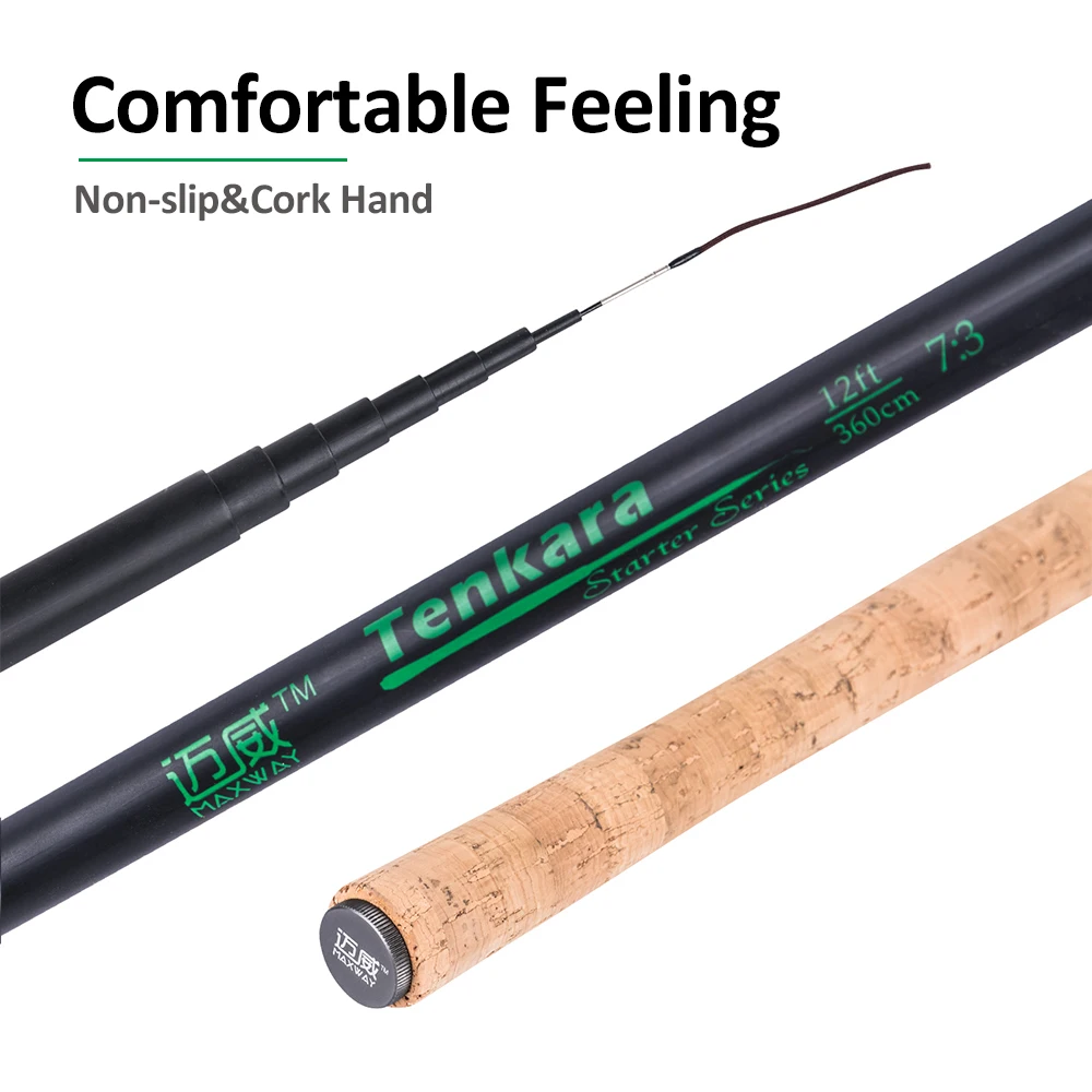 Goture Maxway Tenkara удочка для ловли нахлыстом 3 6 м 9 (12/13 футов) телескопическая