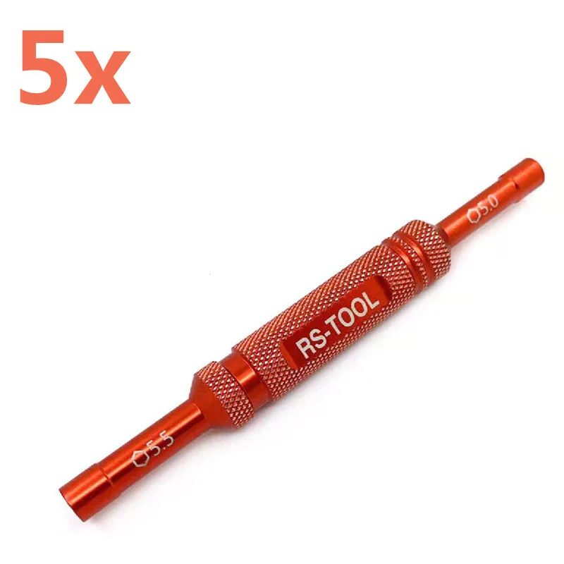 

5Pieces Model RC Cars Repair High Quality Tool Parts Accessories 5.0MM 5.5MM Disassembly Sleeve For M3 Nut M2 Nut