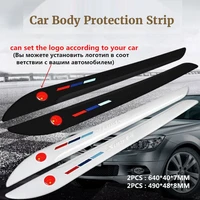 car sticker for fit all models 64cm 49cm anti scratch bodydoor side trims edging decorative protector soft adhesive tape strip