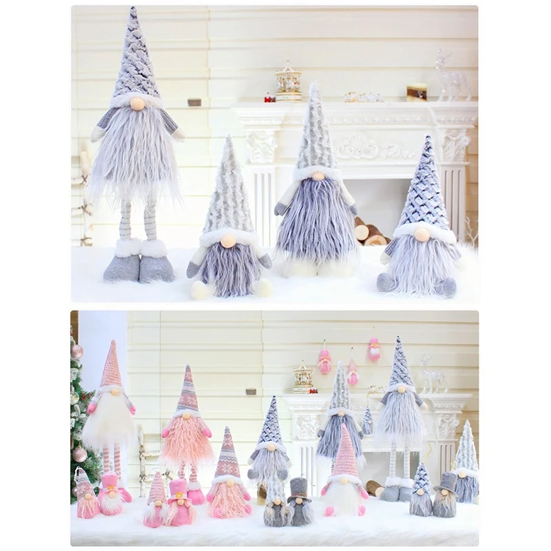 

BMBY-Christmas Doll Decoration Handmade Christmas Faceless Doll Decoration Retractable