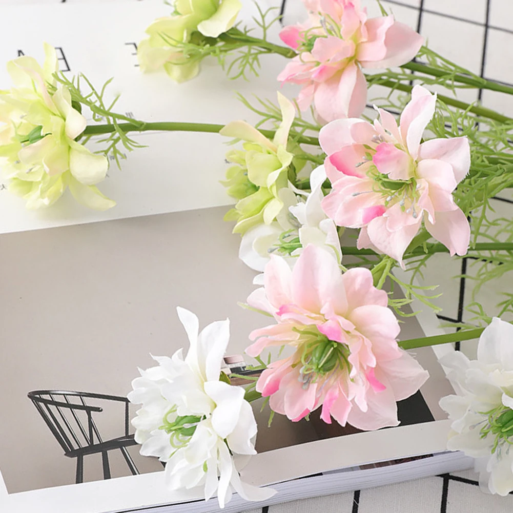 3 цветных цветов 70 см новинка яркие строительные цветы букет невесты домашний