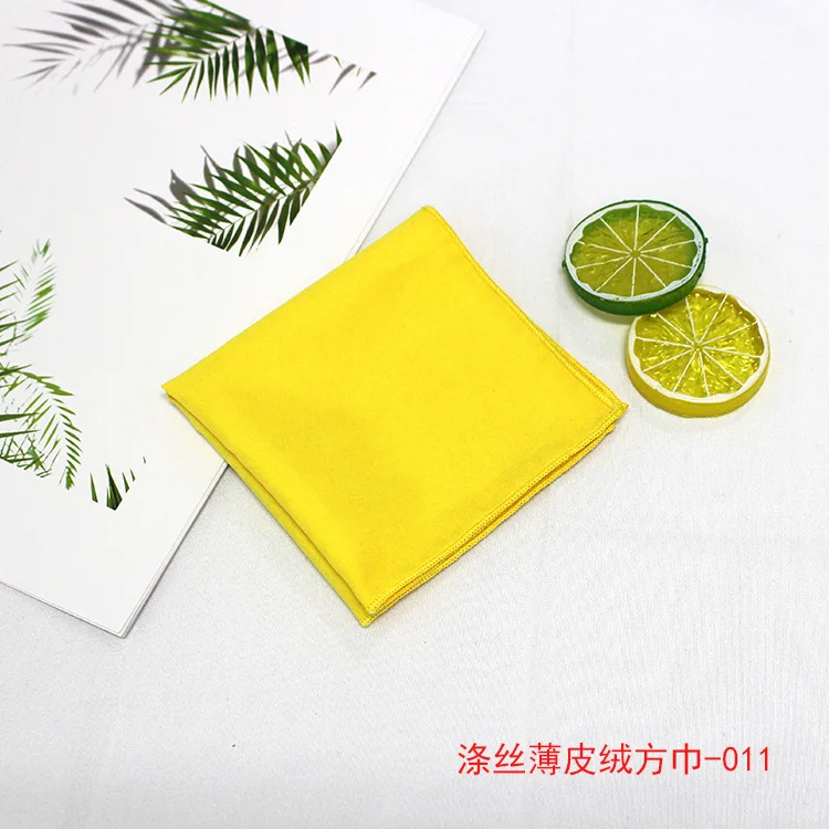 

Sitonjwly Solid Handkerchief for Mens Women Thin Suede Pocket Squares Hankies Gifts Male Business Wedding Pocket Chest Towel