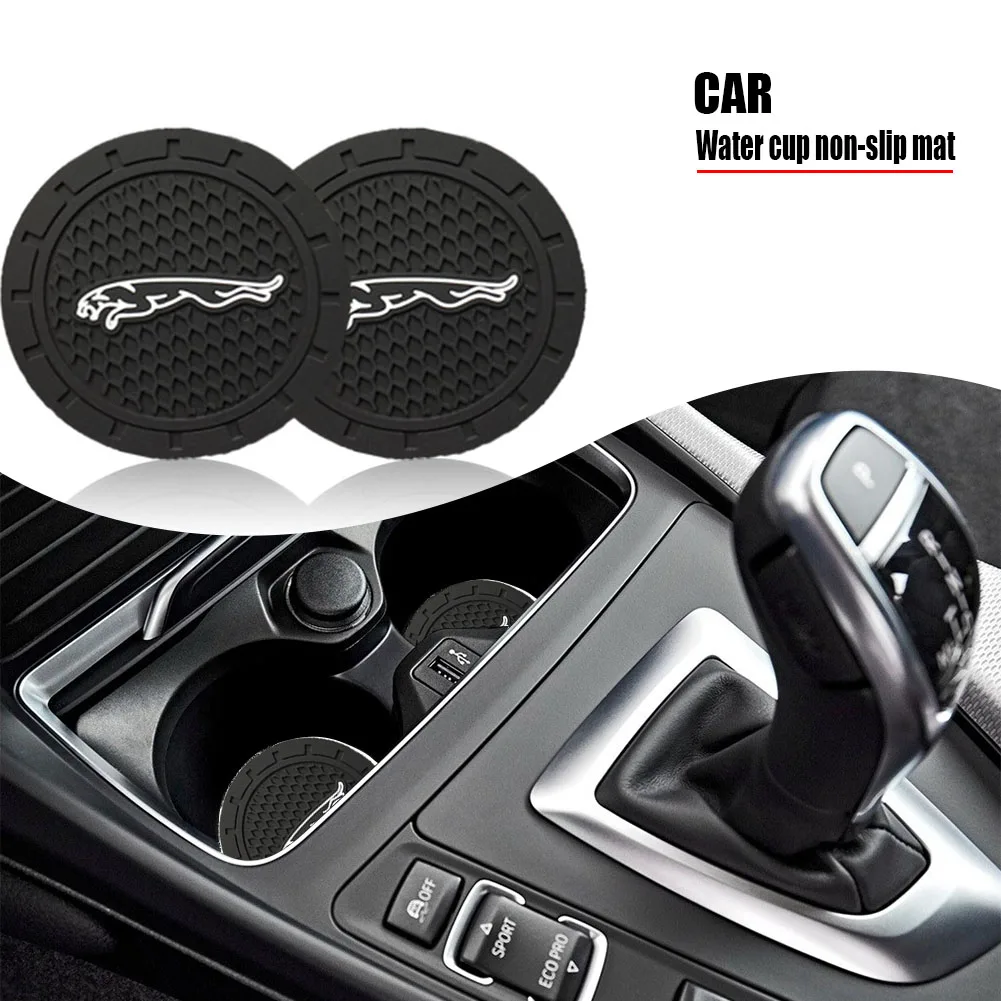 

Car Silica Gel Coaster Water Cup Bottle Holder Anti-slip Pad for Jaguar XF XK XJR XFR XJS XJL XFR Sportbrake Svr Car Accessories