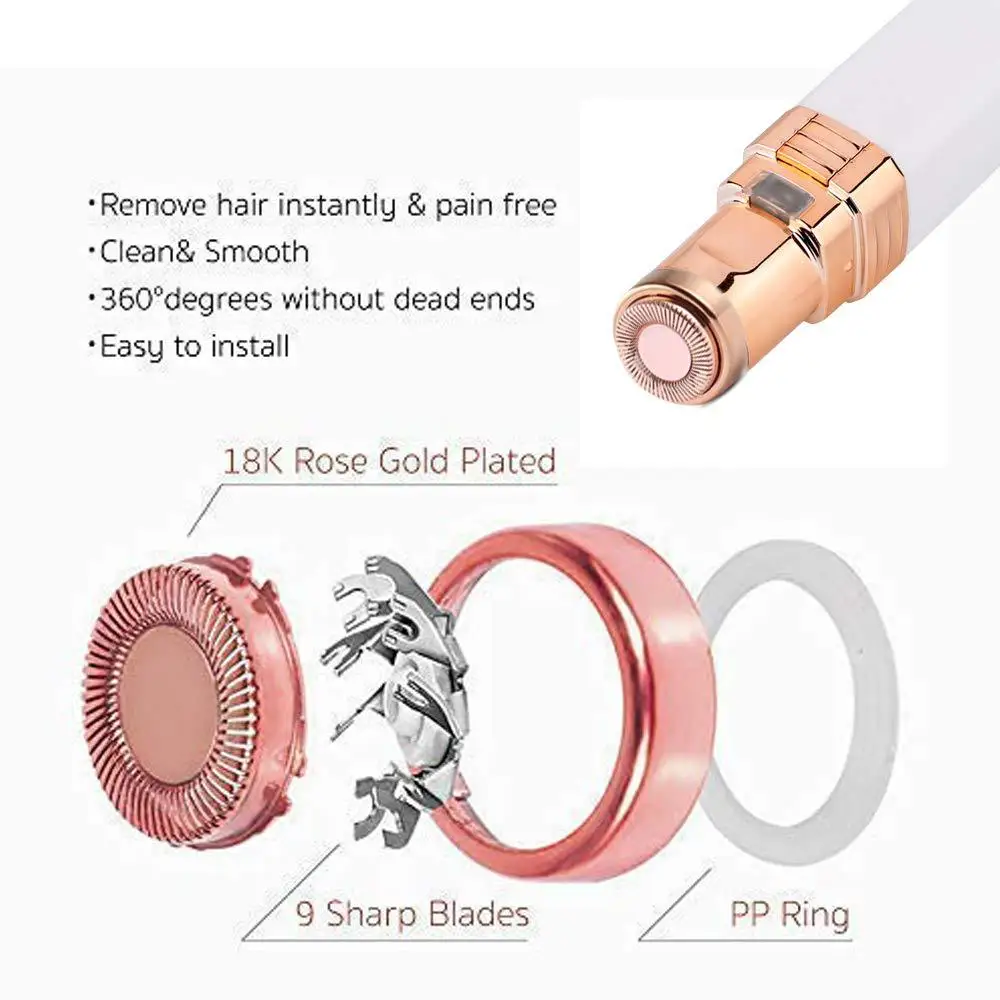 

New Lipstick Shaver USB Charging Lady Epilator Electric Eyebrow Trimmer Facial Hair Removal Depilator Bikini Shaver