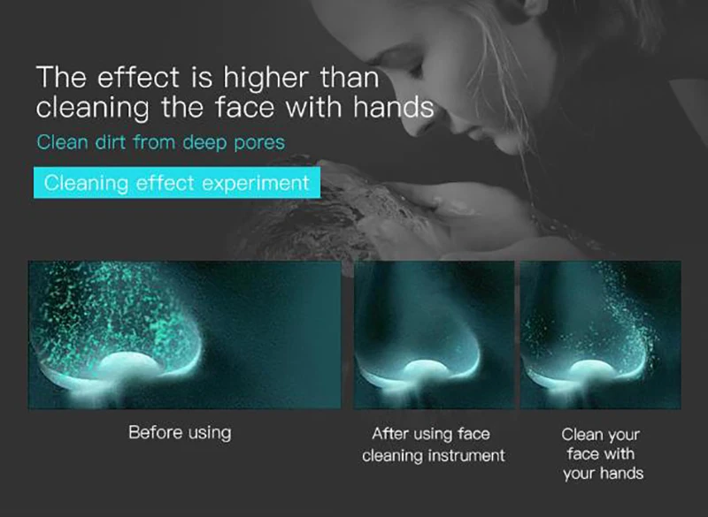 USB ручное электрическое Силиконовое очищающее средство для лица электрическая