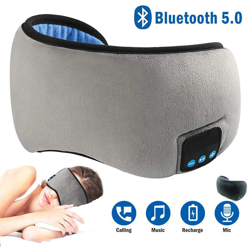 

2021 new Sleep earphones Sleep mask Sleep eye mask Travel eye mask Wireless Bluetooth headset with built-in speaker microphone