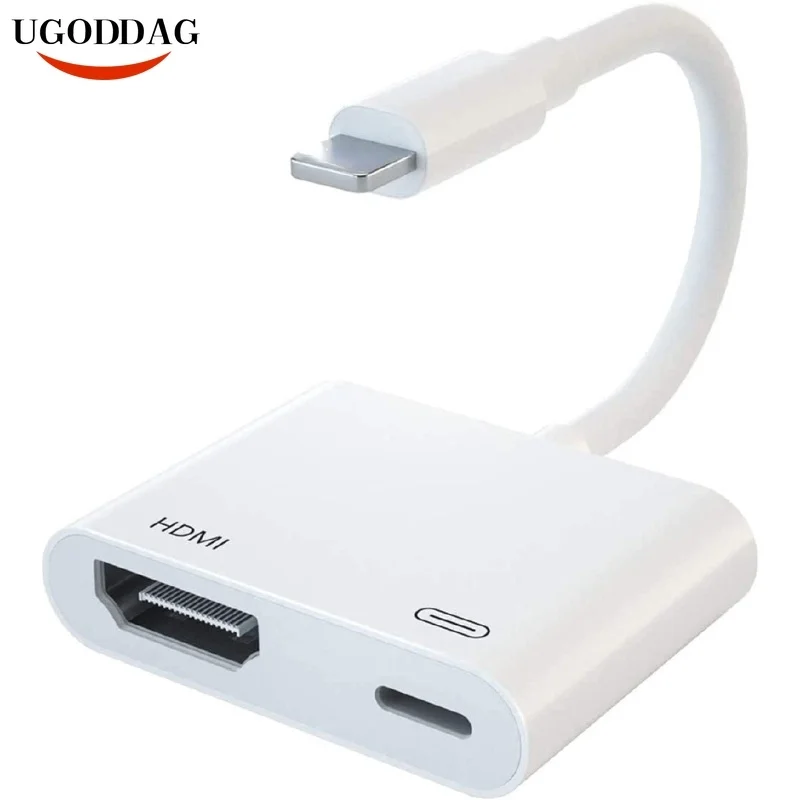 

Адаптер Lightning/Digital AV для iPhone/TV HDMI, адаптер для синхронизации экрана с зарядным портом для проектора, Соединительный шнур