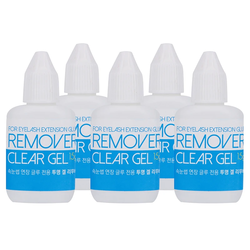3 бутылки небесного прозрачного геля для удаления клея наращивания ресниц из