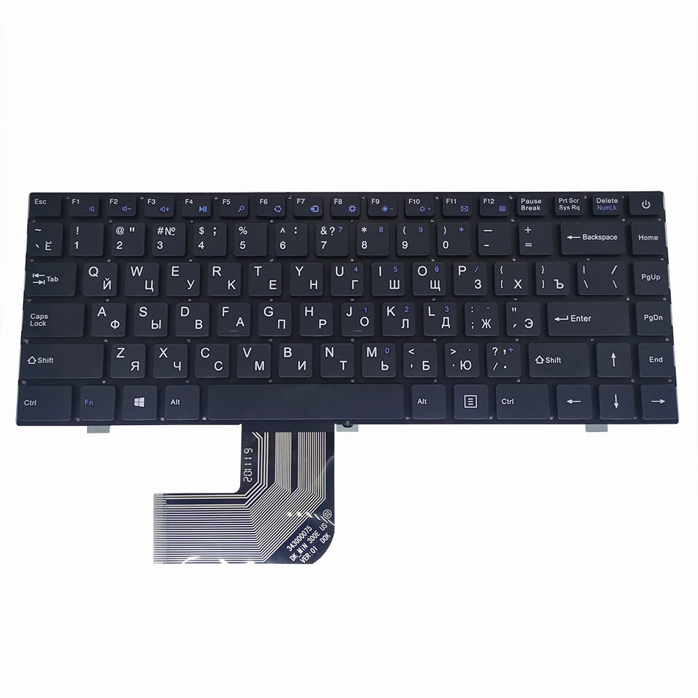 Teclados para Ezbook Substituição Th140k Jm300-2 343000075 Pride-k2790 Dk-mini 300e Ver: 01 Teclado Russo Inglês ru Eua 3l Pro