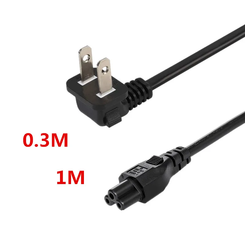 2-слотовый неполяризационный шнур питания (IEC320 C5 To Nema 1-15 P) портативный кабель для