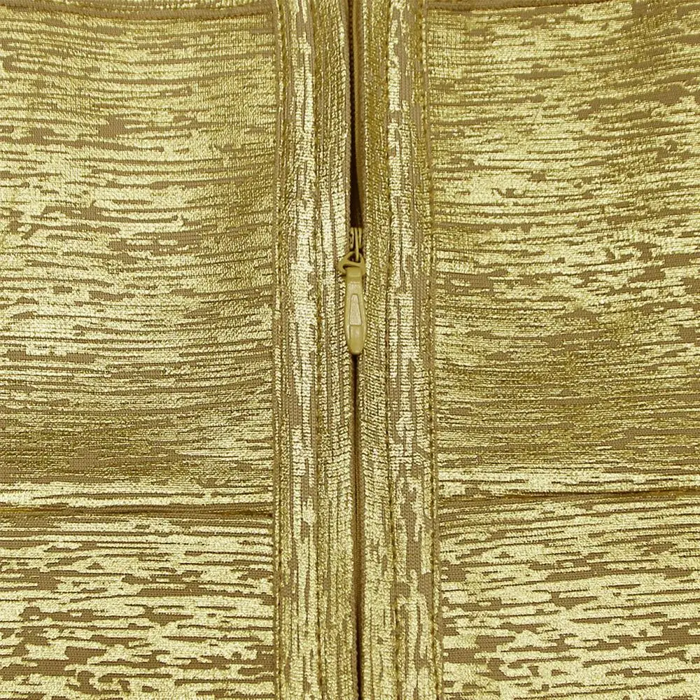 

foil print golden off shoulder midi bandage dress women pencil party club bodycon dress Vestidos evening dresses woman party