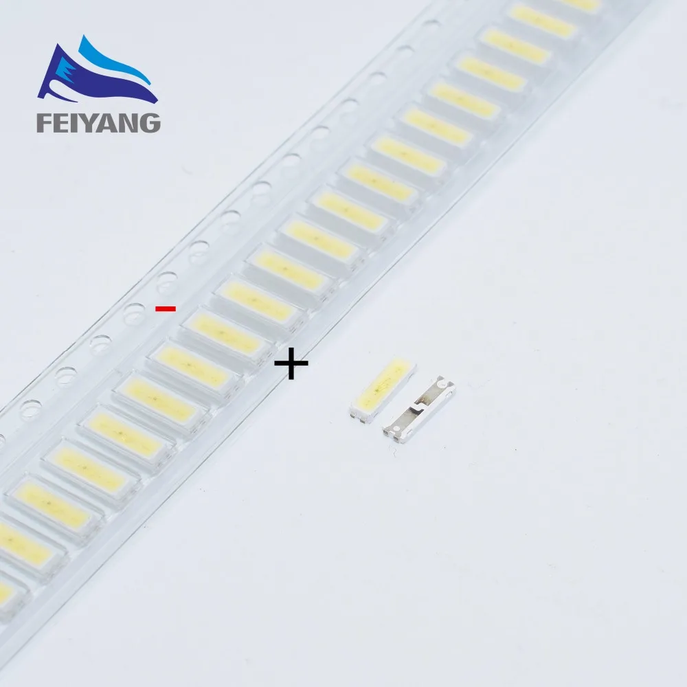 1000 шт. для LG светодиодный ЖК-дисплей Подсветка ТВ Применение 0 5 Вт 3В 7020 холодный