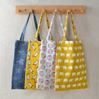 Многоразовая сумка для покупок с милым принтом, женские холщовые сумки-тоут, Экологичная сумка, сумки на плечо для шоппинга, Пляжная Дорожная сумка из хлопка и льна