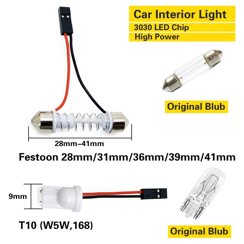 2x Светодиодная лампа для освещения салона автомобиля Infiniti FX35 FX37 FX45 G35 QX56 M35 EX35 G37 M37