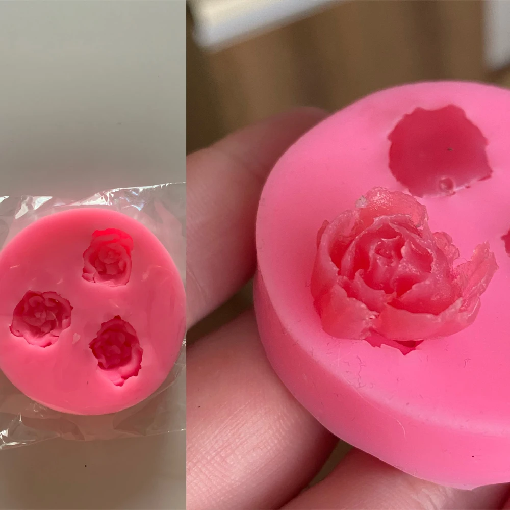 2 шт силиконовая форма в виде цветка розы для помадки украшения торта Шоколадное