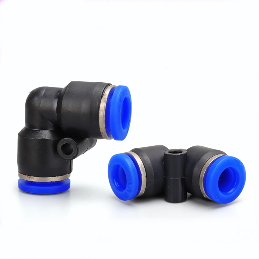 

PV Pneumatic Quick Coupling Hose Quick Coupling L-shaped Elbow Right Angle Pipe Coupling Pneumatic Components 4 6 8 10 12 mm