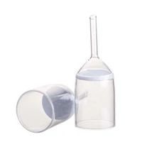 glass buchner funnel with sand core glass sand vertical melting funnel 100 ml 2 70 um coarse filter lab glassware