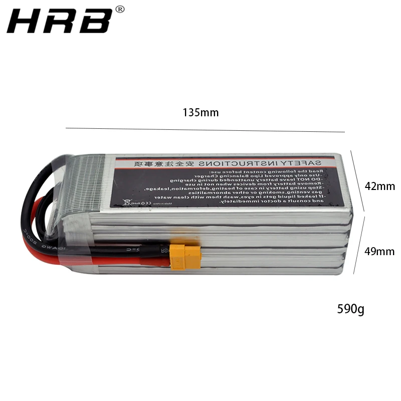 аккумулятор hrb 222 v 4000mah lipo 6s xt60 deans t xt90 ec5 trx для м