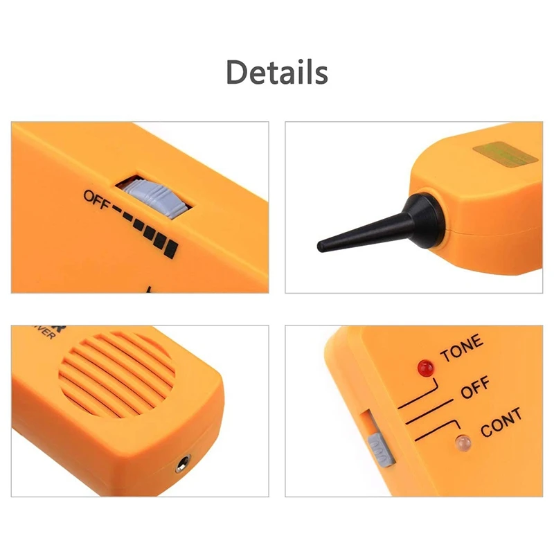 

RJ11 Network Cable Tracker Line Finder Detector Tool (Yellow) Linefinder Test, Measure & Inspect