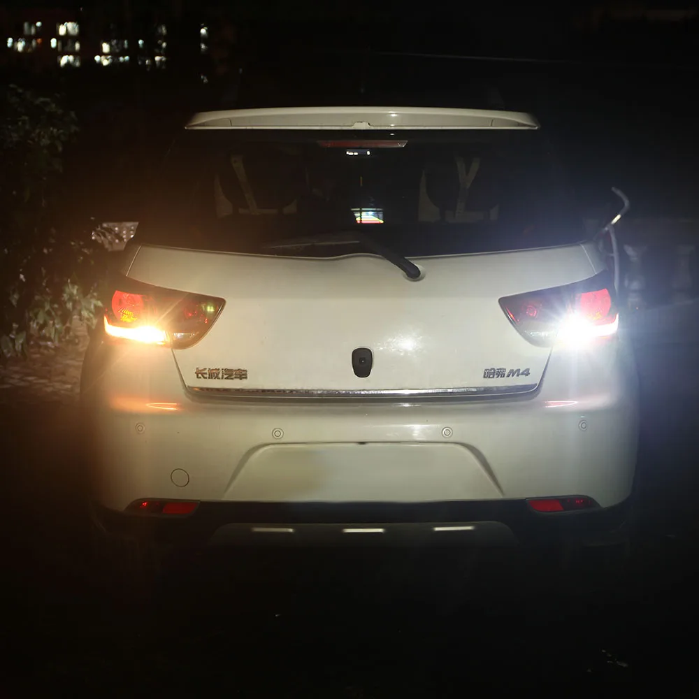 Светодиодсветодиодный Лампы Ba15s Cob P21w 12 SMD 1156 В 1 шт. светодиодные лампы для