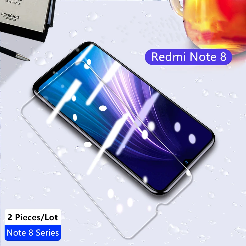 2PCS Закаленное стекло для Xiaomi редми Примечание 9S экран протектор стекла Обратите