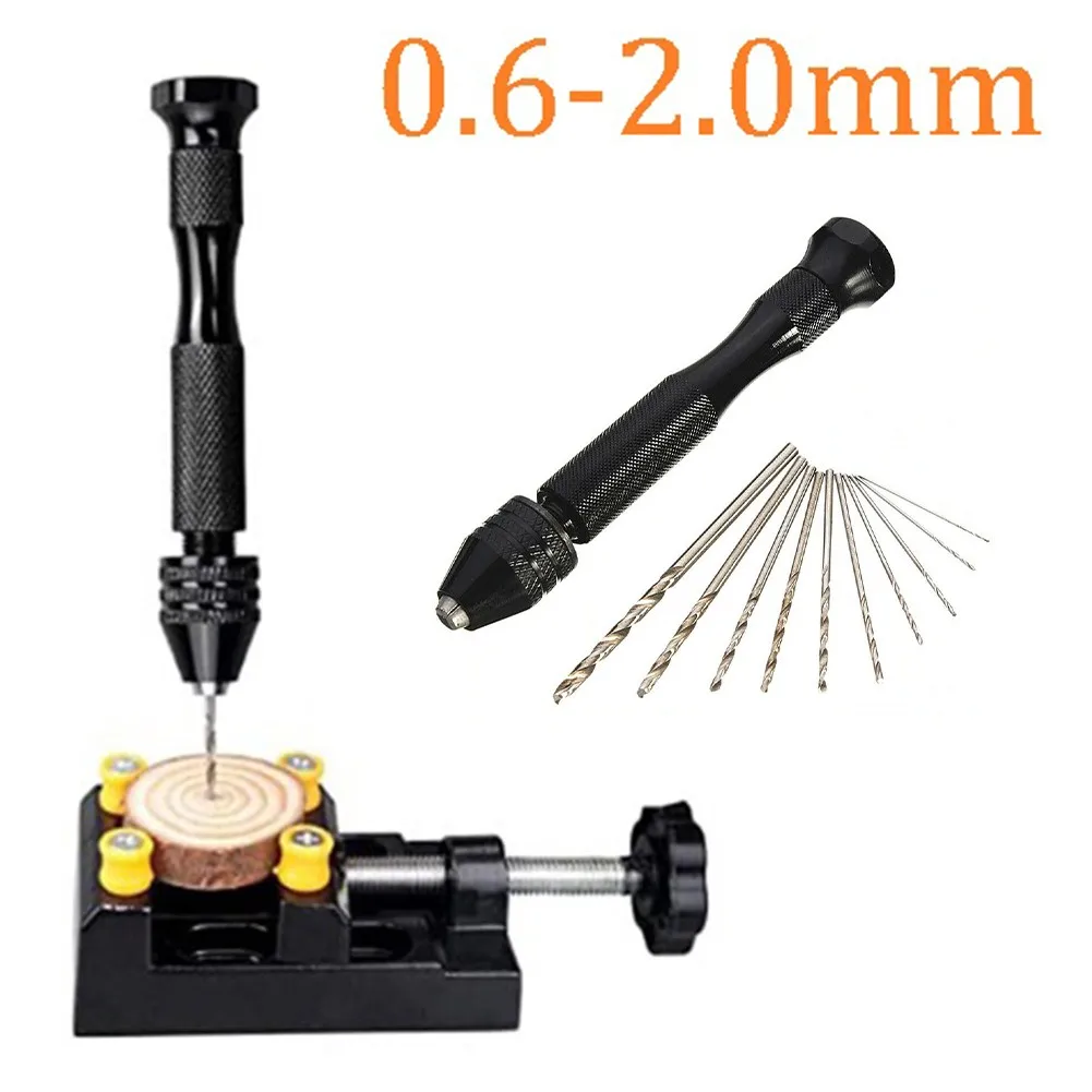 11 шт./компл. 0 6 2 мм мини спиральный ручной сверлильный патрон из быстрорежущей