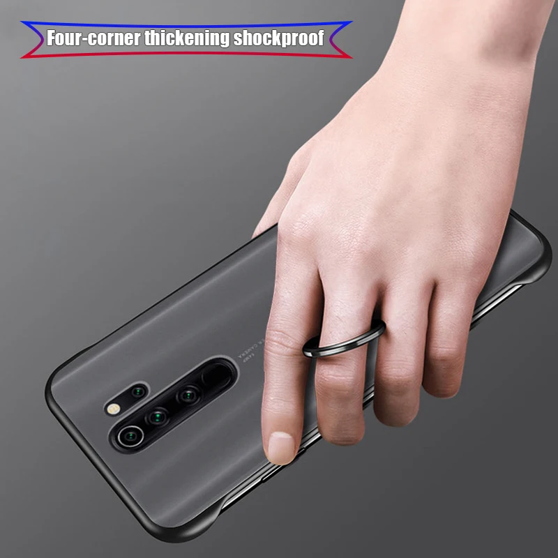 Бескаркасный Дизайн Скраб Жесткий PC чехол для телефона Xiaomi Redmi Note 8 Pro роскошный s