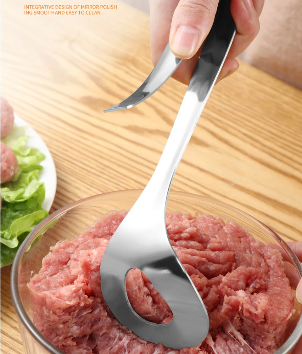 Transhome Meatball Maker ложка из нержавеющей стали антипригарный креативный Meatball Maker Инструменты для приготовления пищи Кухонные гаджеты и аксессуары