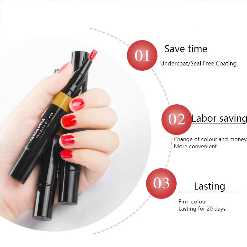 1 шт ленивый портативный 3 в Гель лак для ногтей ручка художественного дизайна УФ