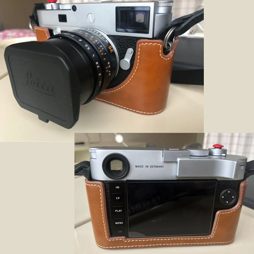 Чехол для портативной камеры из искусственной кожи чехол Leica M P TYP 240 MP Half Body cover