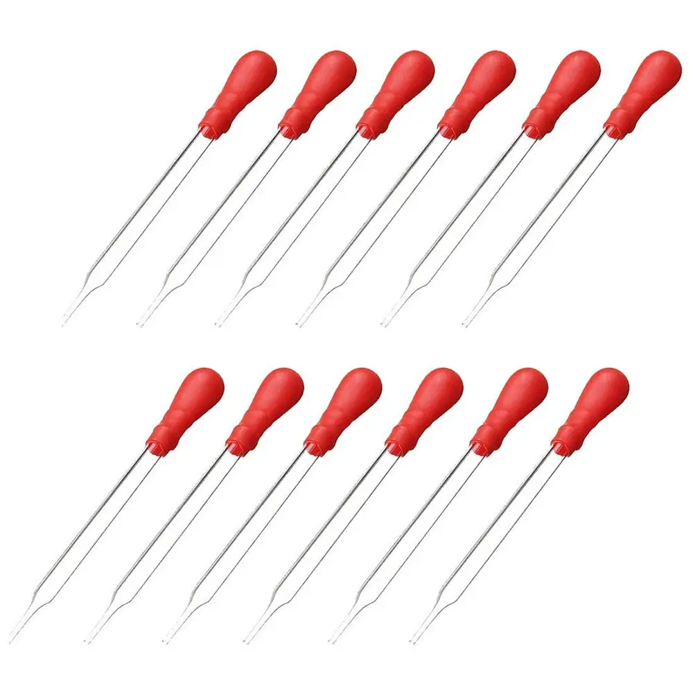 

10Pcs/Pack 10ml Glass Pipette Medicine Laboratory Dropper Red Rubber Head Pipet School Lab Supplies
