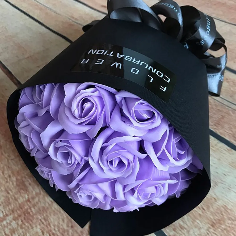 20 шт. мыльные цветы Роза ручной работы Корейская посылка букет цветов подарки на