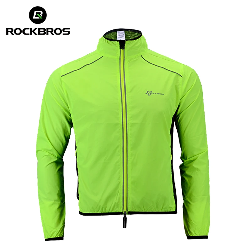 ROCKBROS велосипедная дышащая Светоотражающая Джерси MTB шоссейная велосипедная ткань с длинным рукавом ветрозащитная быстросохнущая куртка для велоспорта