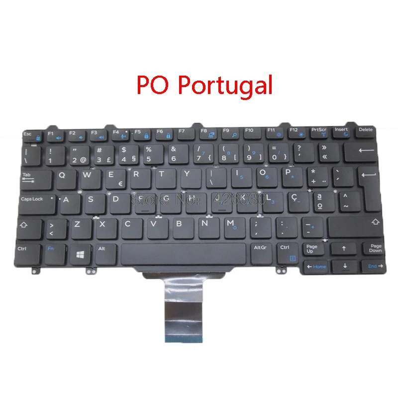 Ноутбук США Великобритания JP LA SL GR клавиатура для DELL 7350 E5250 E5270 E7250 E7270 E7450 E7470 3160 3150 японский латинский Словенский Германия