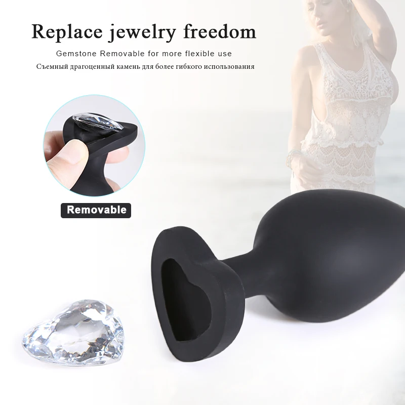 Кристальные алмазные анальные секс игрушки присоска Анальная пробка анальный